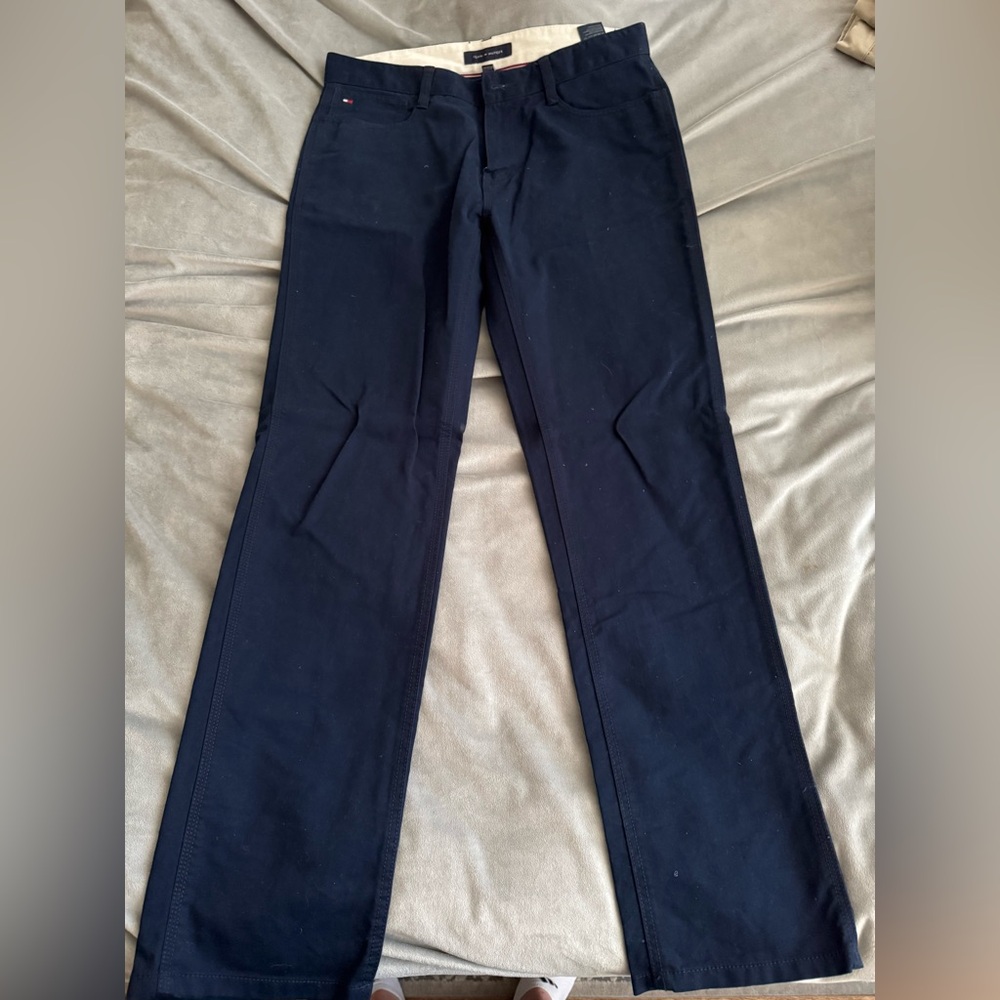 Tommy Hilfiger Navy Chinos Slim Fit